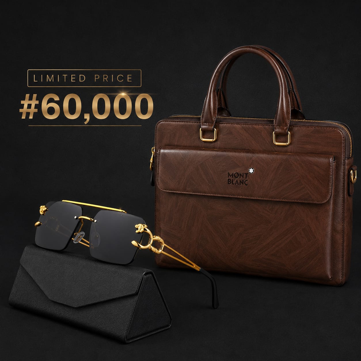 DOUBLE ZIPPER @60,000 with free Glass